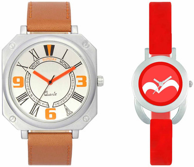 

Volga VL45VT19 Exclusive Leather & Plastic Boys & Girls Combo Watch - For Men & Women