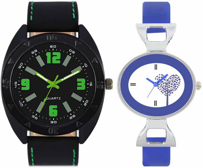 View Volga VL18VT29 Exclusive Leather & Plastic Boys & Girls Combo Watch  - For Men & Women Wrist Watches Price Online(Volga)