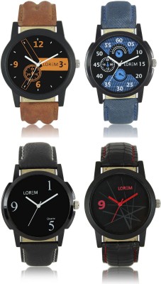 Shivam Retail LR01-02-06-08 New Latest Collection Leather Band Men Watch  - For Boys   Watches  (Shivam Retail)