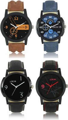 View Shivam Retail LR01-02-06-08 New Latest Collection Leather Band Men Watch  - For Boys Wrist Watches Price Online(Shivam Retail)