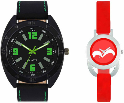 View Volga VL18VT19 Exclusive Leather & Plastic Boys & Girls Combo Watch  - For Men & Women Wrist Watches Price Online(Volga)