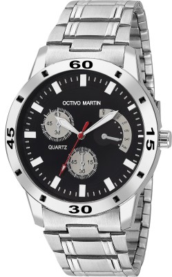OCTIVO MARTIN OM-CH 1021 Black Chronograph Pattern Watch  - For Men   Watches  (OCTIVO MARTIN)