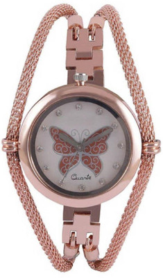

ReniSales Trandy Look Butterfly Rose Gold Watch - For Girls