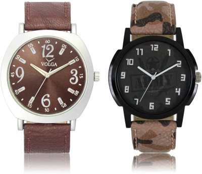 Volga VL46LR03 New Exclusive Collection Leather Strap-Belt Mens Watches Best Offer Combo Watch  - For Boys   Watches  (Volga)