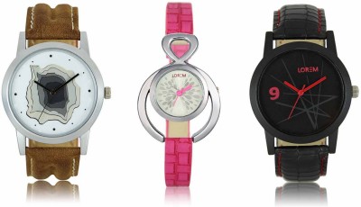 Shivam Retail LR08-09-205 New Latest Collection Leather Strap Men & Women Combo Watch  - For Boys & Girls   Watches  (Shivam Retail)