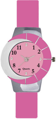 View SPINOZA pink and white multicolor and attractive glass glory Watch  - For Girls Wrist Watches Price Online(SPINOZA)