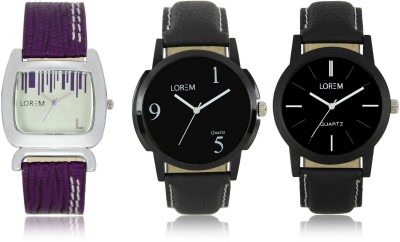 Shivam Retail LR05-06-207 New Latest Collection Leather Band Men & Women Combo Watch  - For Boys & Girls   Watches  (Shivam Retail)
