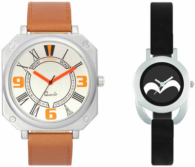 Volga VL45VT16 Exclusive Leather & Plastic Boys & Girls Combo Watch - For Men & Women