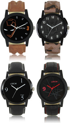 View Shivam Retail LR03-04-06-08 New Latest Collection Leather Band Men Watch  - For Boys Wrist Watches Price Online(Shivam Retail)