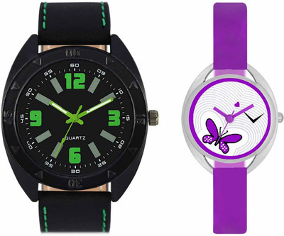 View Volga VL18VT02 Exclusive Leather & Plastic Boys & Girls Combo Watch  - For Men & Women Wrist Watches Price Online(Volga)