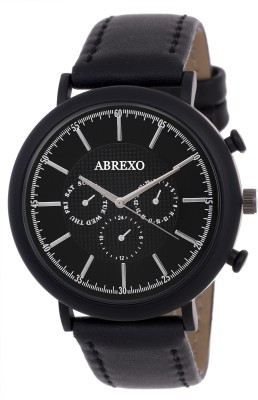 Abrexo Abx-8026 Solitary Black Modish Watch  - For Men   Watches  (Abrexo)