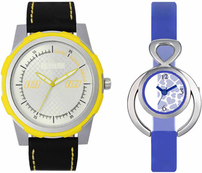 Volga VL43VT12 Exclusive Leather & Plastic Boys & Girls Combo Watch - For Men & Women