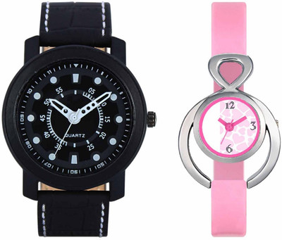 

Volga VL15VT13 Exclusive Leather & Plastic Boys & Girls Combo Watch - For Men & Women