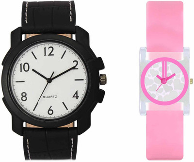 View Volga VL13VT08 Exclusive Leather & Plastic Boys & Girls Combo Watch  - For Men & Women Wrist Watches Price Online(Volga)