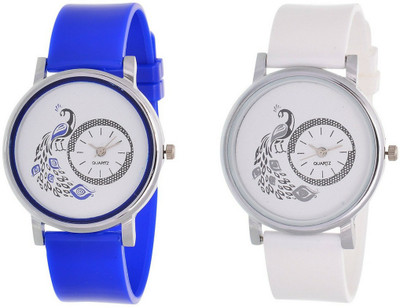 

vk sales Blue And White Watch Watch - For Women