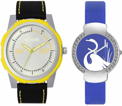

Volga VL43VT23 Exclusive Leather & Plastic Boys & Girls Combo Watch - For Men & Women