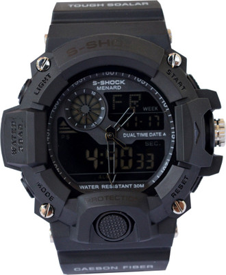 

VITREND ™ S-Shock Menard Protection-Twin Sensor-Stander Display Fashion Caebon Fibre New Watch - For Men & Women