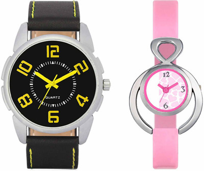 

Volga VL25VT13 Exclusive Leather & Plastic Boys & Girls Combo Watch - For Men & Women