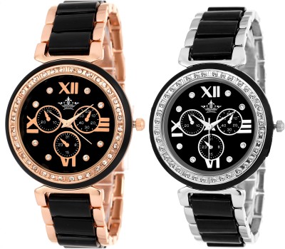 Swisso SWS-703-RG-BLK Dazzle Watch  - For Women   Watches  (Swisso)