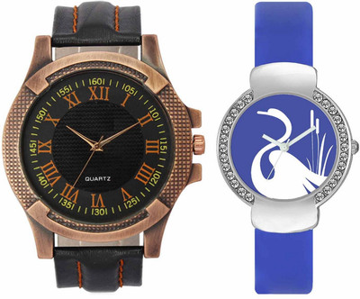 

Volga VL23VT23 Exclusive Leather & Plastic Boys & Girls Combo Watch - For Men & Women
