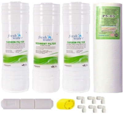 

SRIHPE Water fresh RO Service Inline with Two Carbon One Sediment with Elbows for All water Purifiers Media Filter Cartridge(0.2, Pack of 12)