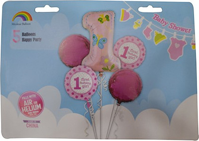 

Partysanthe Solid PS2017574 Balloon(Pink, Pack of 6)