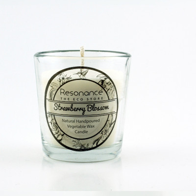 

Resonance Strawberry Blossom Fragrance Natural Wax Aroma Votive Candle(White, Pack of 16)