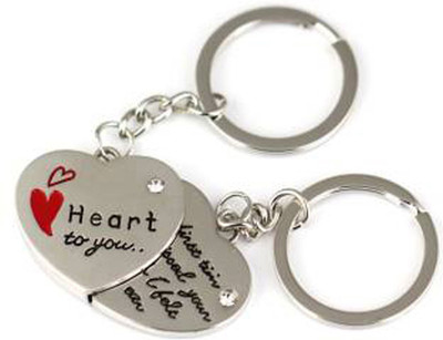 

MGP Fashion Love Heart Couple Gift Key Chain Combo No.162 Key Chain(Multicolor)