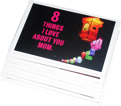 

stawnch STAWNCH 8 THINGS I LOVE ABOUT YOU MOM Greeting Card(Multicolor, Pack of 8)