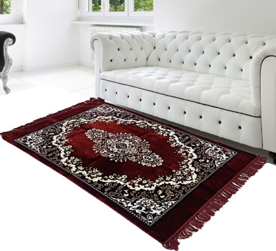 

Superb Furnishings Red Cotton Polyester Blend Carpet(84 cm X 152 cm)