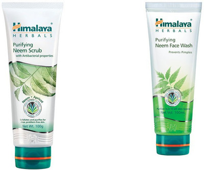 

Himalaya Purifying Neem Scrub, Purifying Neem Face Wash(Set of 2)