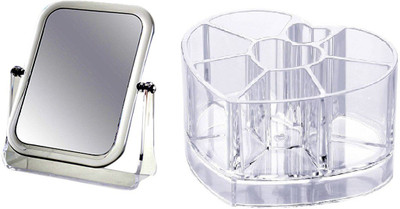 

Evana Magnifying Mirror With Lipstick Holder(Set of 2)
