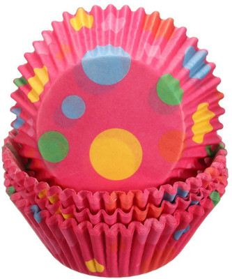 RIANZ Bakeware Tools 100 PCS Mix Design Microwave/oven safe baking Muffin & Cupcake Moulds (Color May Vary) Cupcake Maker(Multicolor, Non-stick Coating) available at flipkart for Rs.170