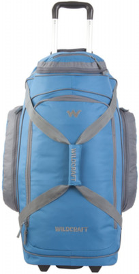

Wildcraft (Expandable) Voyager Duffle 26 Blue Duffel Strolley Bag(Blue)