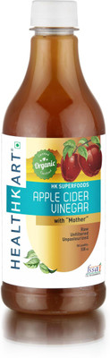 

Healthkart with Mother, Raw, Unfiltered, Unpasteurized Apple Cider Vinegar(500 ml, Unflavored Flavored)