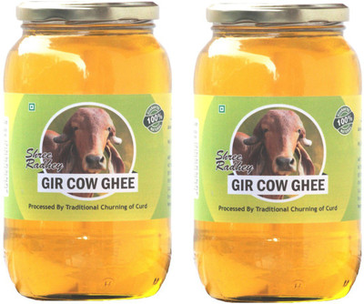 

Shree Radhey Gir Ghee 900 g(Pack of 2, Glass Bottle)
