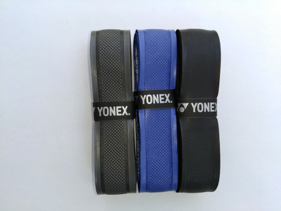 

Yonex AC 7404 CL Extra Tacky Grip(Black, Blue, Grey, Pack of 3)