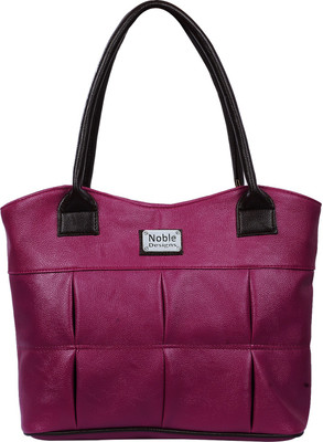 

Noble Designs Hand-held Bag(Maroon, Black), Black;maroon