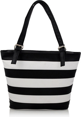 

utsukushii Shoulder Bag(White, Black), Black;white