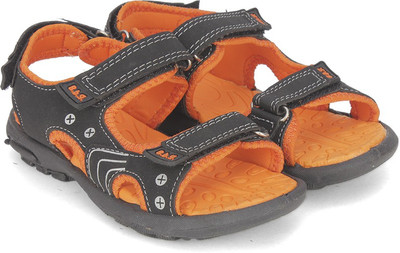 

BUBBLEGUMMER Boys Velcro Sports Sandals(Black