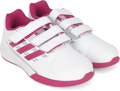 

ADIDAS Boys & Girls Velcro Running Shoes(White, Ftwwht/bopink/midgre