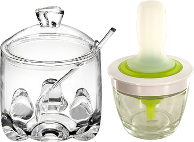 

Evana 1254 Chef Basting Set Chef Basting Set With Jam Jar Clear Kitchen Tool Set(Clear)