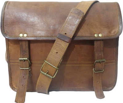 

Anshika International 13 inch Expandable Laptop Messenger Bag(Brown)