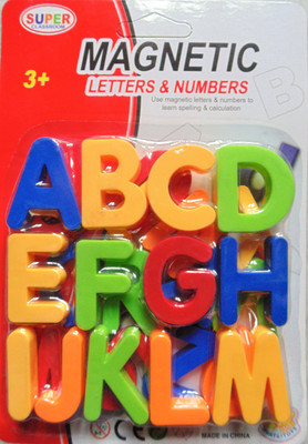 

Johnnie Boy Alphabets Capital Letter With Magnet For Smart Learning Toy(Multicolor)