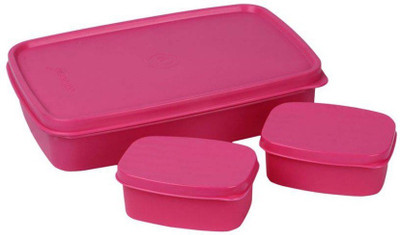 

Cello 13563 3 Containers Lunch Box(750 ml), Pink