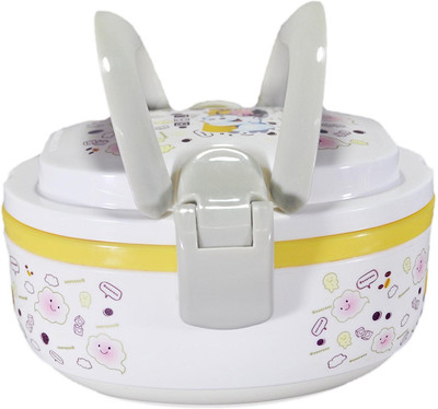 

Babysid Collections Easy Lock with Side Dish Tray and Spoon 1 Containers Lunch Box(580 ml), Multicolor