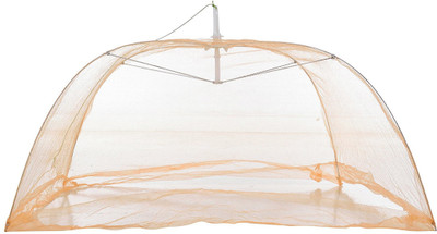

Feathers Nylon Infants 4 Rods Orange Mosquito Net(Orange)
