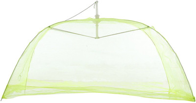 

Feathers Nylon Infants Green 4 Rods Mosquito Net(Green)