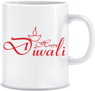 

Everyday Desire Happy Diwali Ideal gift ED117 Ceramic Mug(300 ml), Multicolor