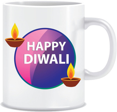

Everyday Desire Diwali gift ED110 Ceramic Mug(300 ml), Multicolor